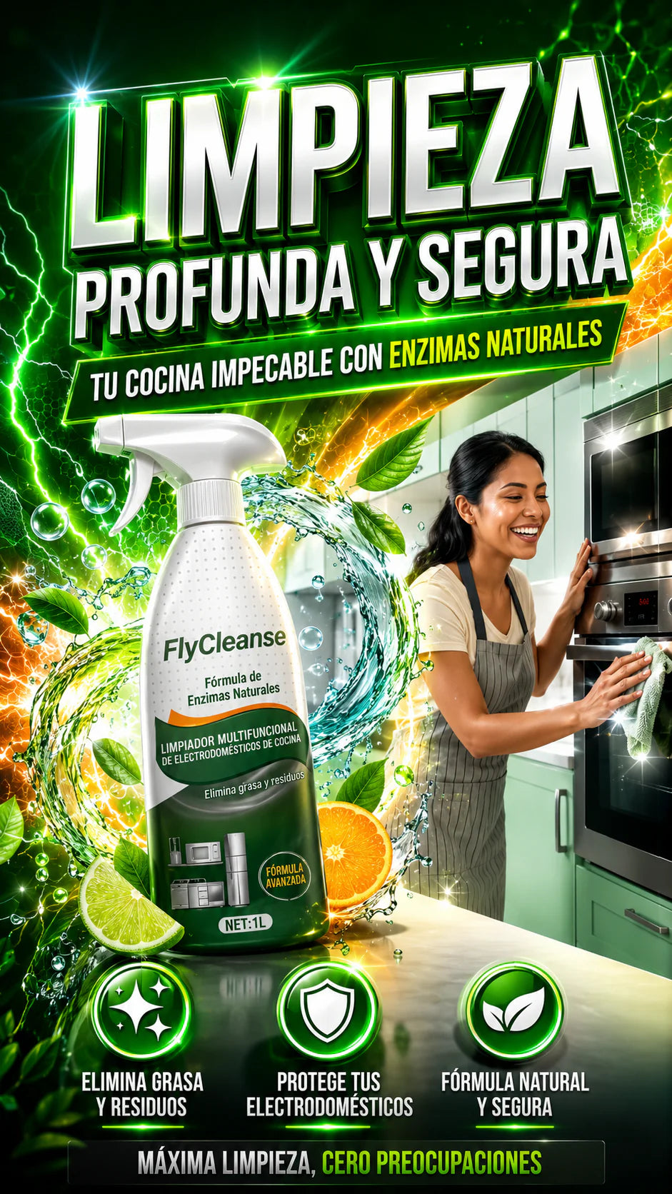 ADIÓS GRASA PEGADA, FLY CLEANSE